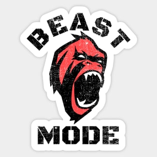 BEAST MODE GORILLA BODYBUILDING Sticker